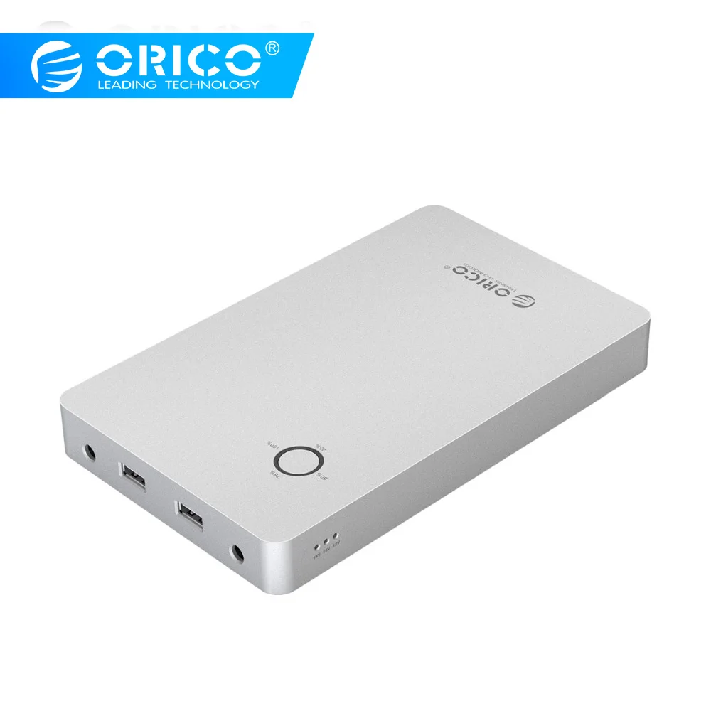 Внешний аккумулятор ORICO из алюминиевого сплава с двойным выходом один порт
