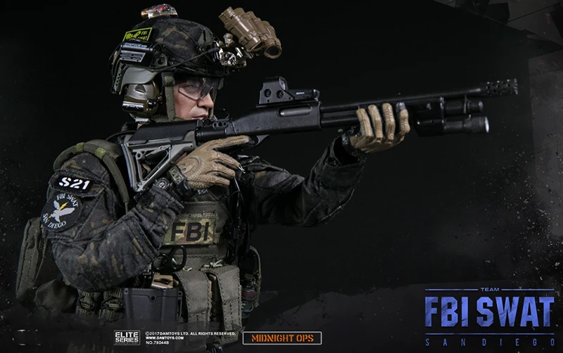 Коллекционная полная фигурка, модель 1:6, американская команда спецназа FBI, детектива, агента Сан-DIEGO, для подарка, 78044 B