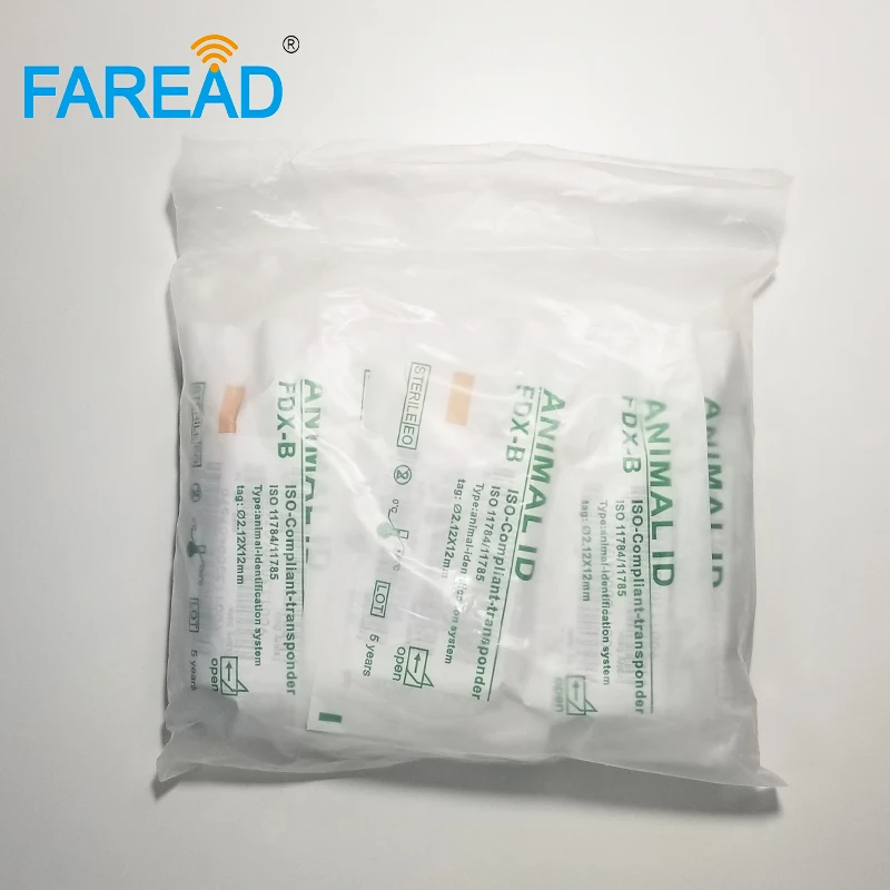 X100pcs 2 12*12mm RFID сменная игла ISO11784/785 FDX B pet аппликатор с микрочипом имплантации для