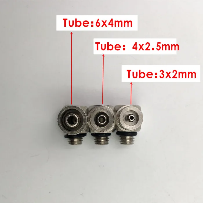PC4-m3 PC6-M5 наружная резьба M3 M4 M5 M6-трубка 3 мм 4 мм 6 мм прямая пневматическая труба воздушный шланг Быстрый фитинг мини-коннектор латунь