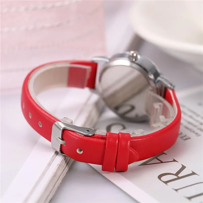 

Fashion Charm Women Quartz Watch Temperament Female Clock Watches Models Creative Students Heart-Feeling WristWatch Bracelet A35