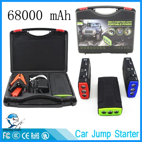 A4 with no Air Pump Многофункциональный портативный аварийный мини 600A автомобильный стартер с автоматическим электрическим насосом воздушный компрессор шинный насос 150PSI - Цвет: A4 with no Air Pump