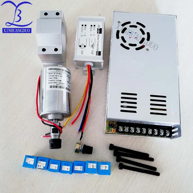 Лучше всего! Шпиндель ЧПУ 200 Вт с воздушным охлаждением кВт фрезерный двигатель и