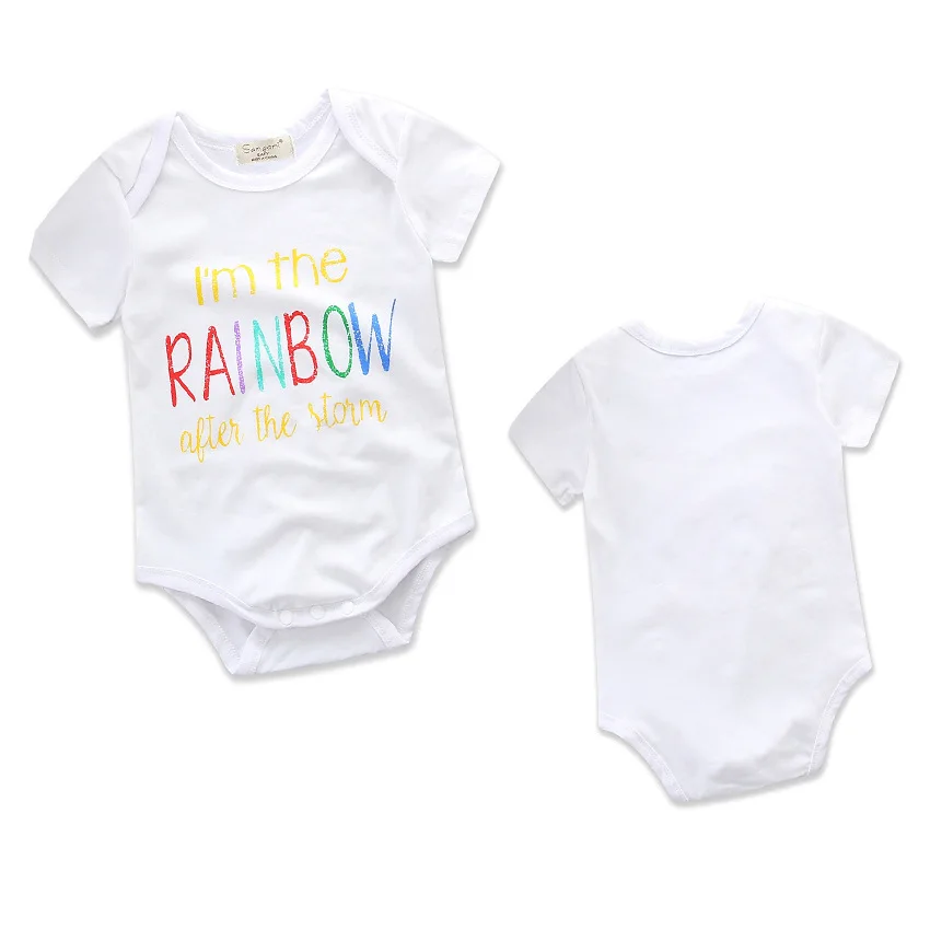 Ins популярный летний детский комбинезон новорожденный короткий рукав с