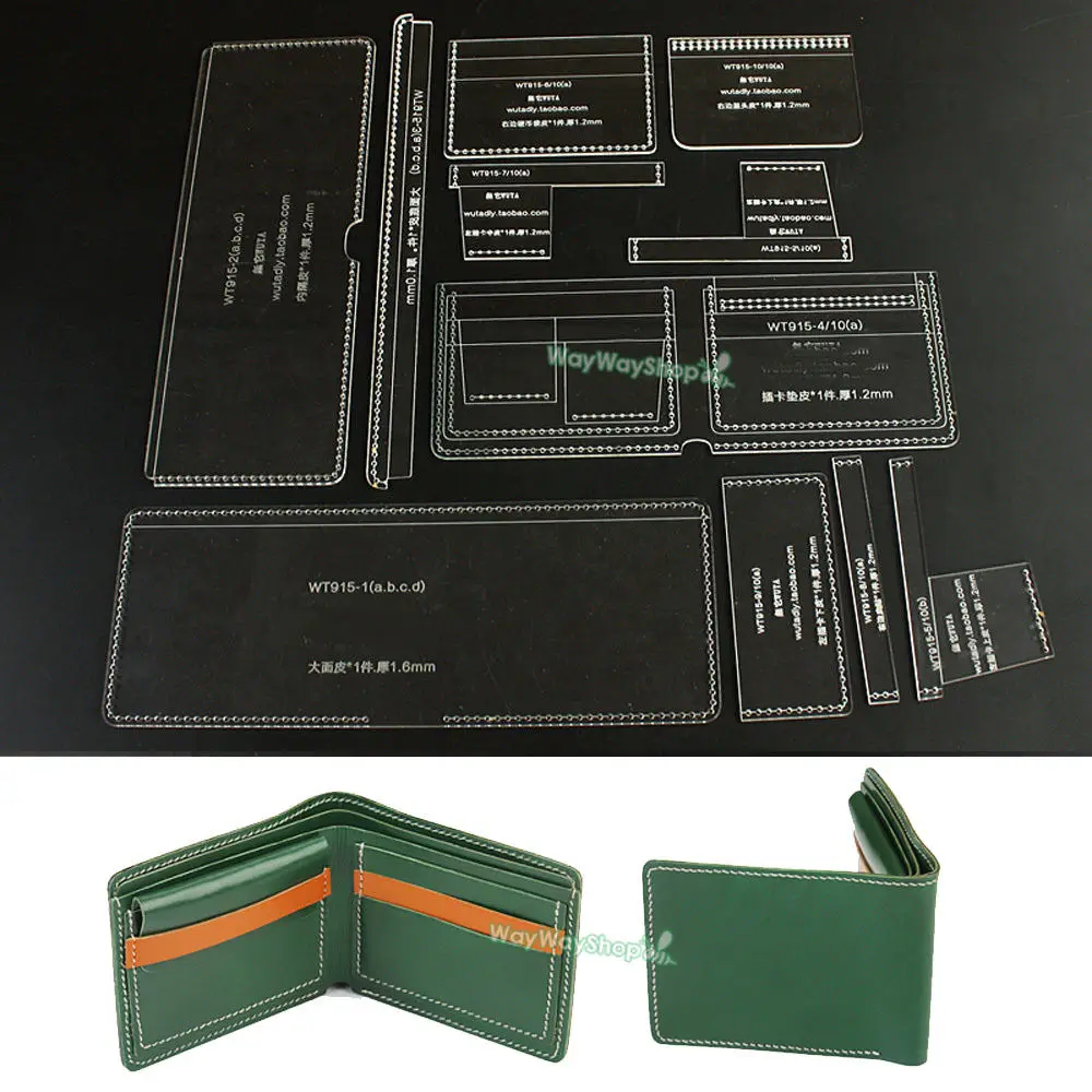 Акриловые Магнитные шаблоны для сумок WT915A инструмент изготовления кожаного