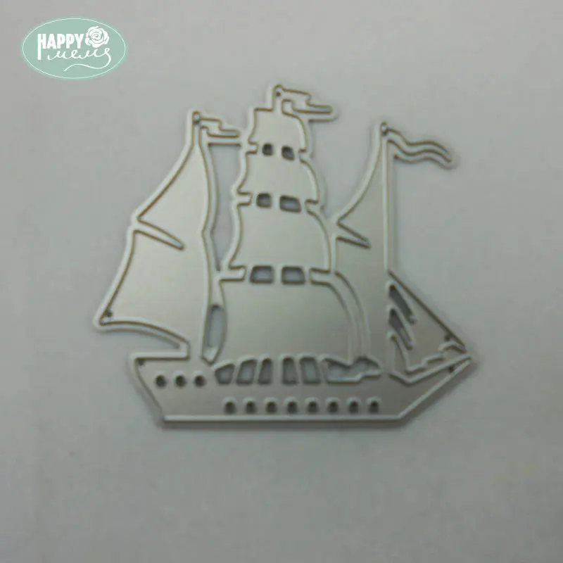 Happymems режущие штампы парусная лодка DIY ремесла металлические украшения для дома