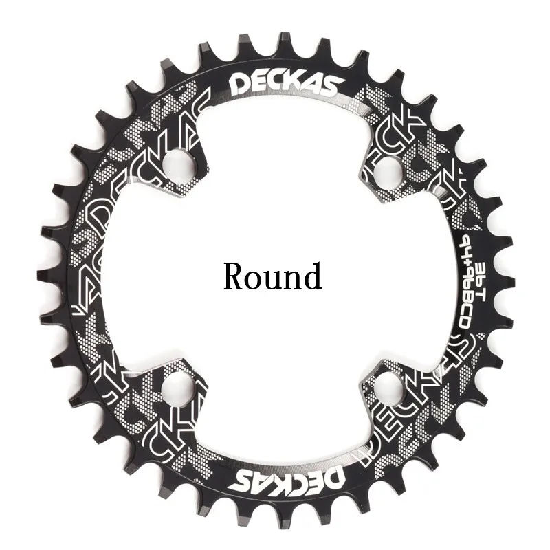 Round 36T Black DECKAS 94+ 96 BCD велосипедная цепь круглая/Овальная 32T 34T 36T 38T MTB велосипедная цепь горная корона для M4000 M4050 GX NX X1 Кривошип - Цвет: Round 36T Black
