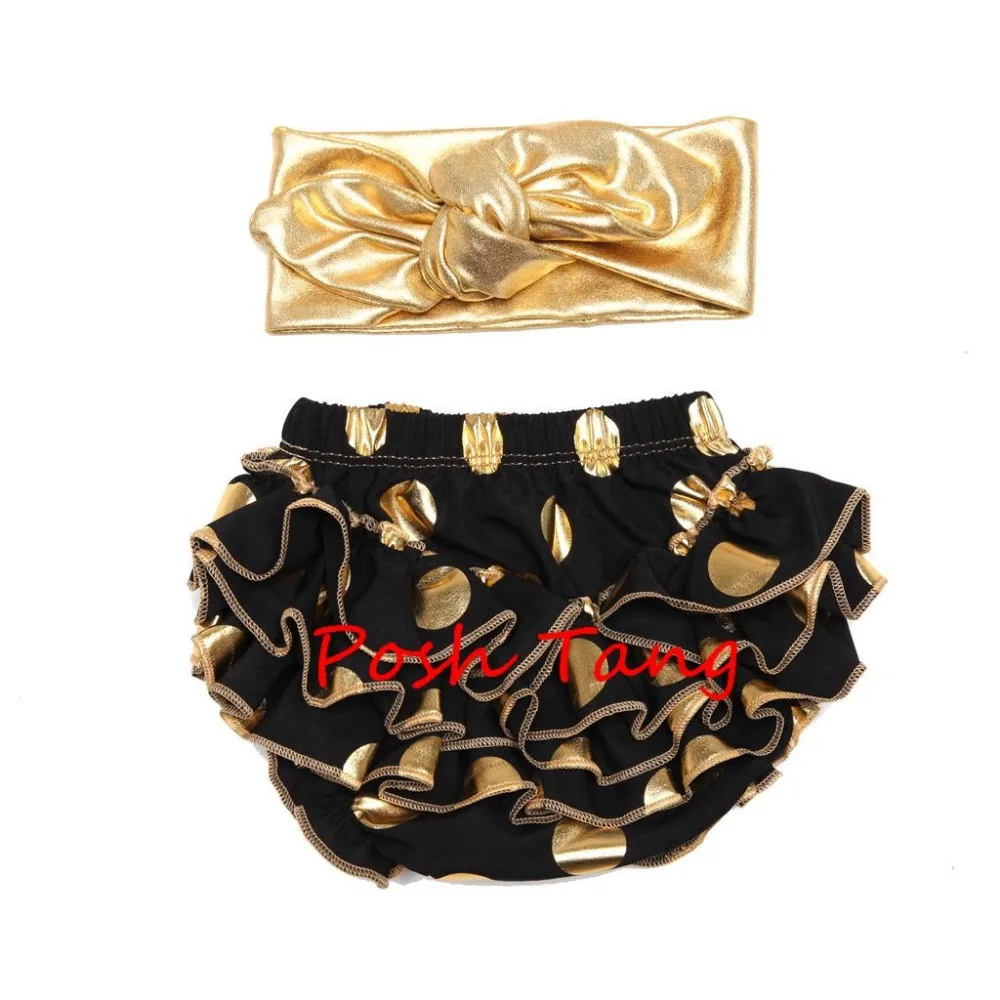 Подарочный реквизит для фотосъемки маленьких девочек золотые шаровары в горошек