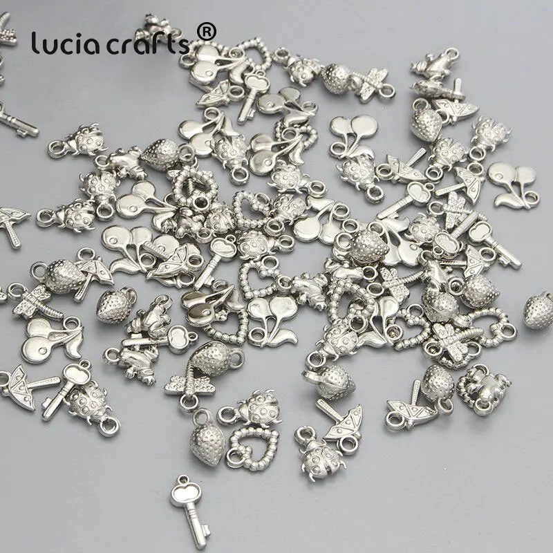 Lucia crafts 10 г/лот разные размеры стили мульти вариант сплав Висячие DIY Ювелирные изделия/одежда ручной работы аксессуары материал G1005