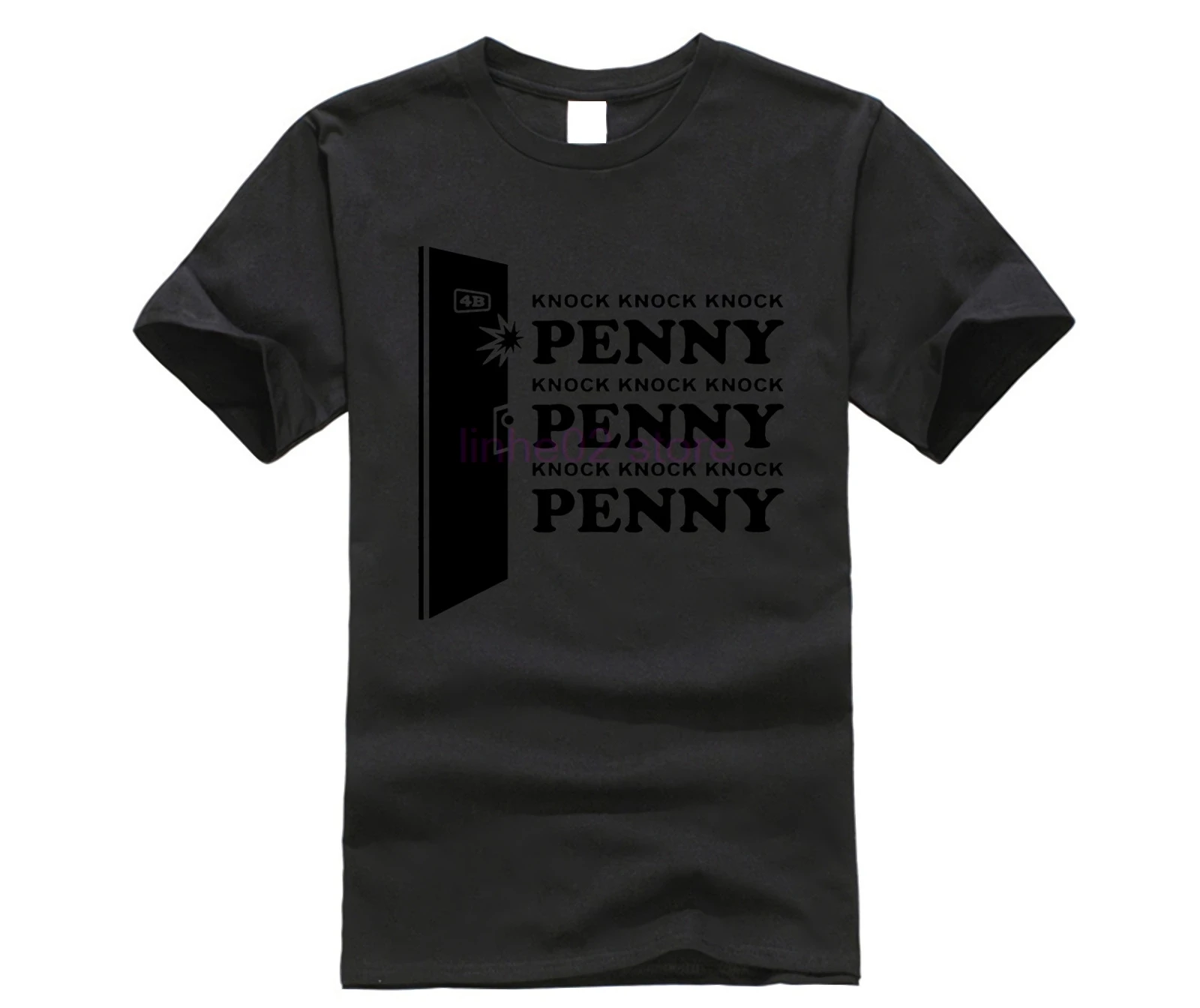 Модная футболка с принтом BIG BANG Theory penny sheldon's knock повседневные футболки мужские