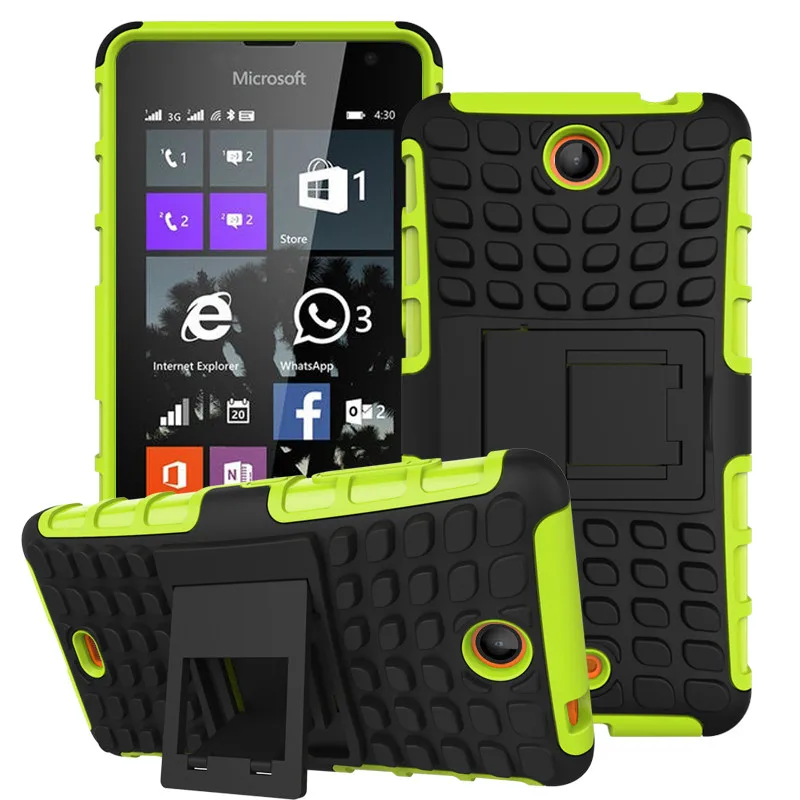 Для Nokia lumia 530 Ударопрочный Резиновый Защитный Чехол также расширенный кобура |