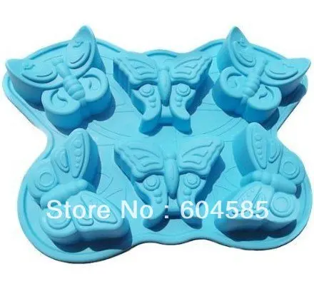 

Mold DIY Silicone Cake Mold Cake Pan Ice Mold Handmade Soap Moulds 6 Butterfly