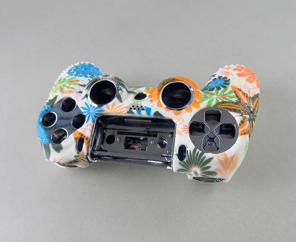F Защитный силиконовый гелевый резиновый мягкий чехол для Dualshock 4 Playstation 4 PS4 Pro Slim - Цвет: F