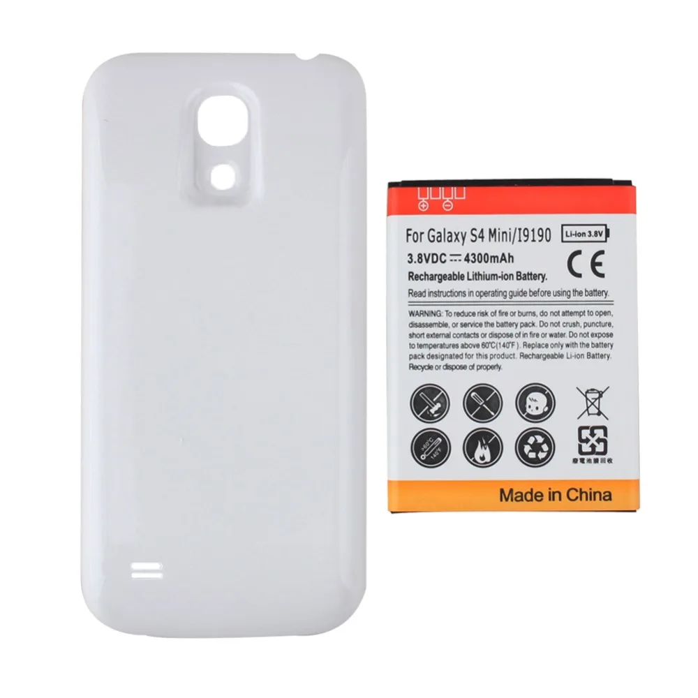 4300 мАч для Samsung Galaxy S4 SIV mini i9190 аккумулятор + задняя крышка Mini I9195 i9192 батарея