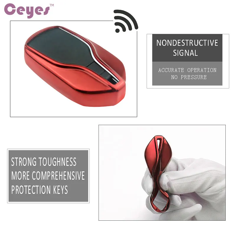 Чехол для автомобильного ключа Ceyes из ТПУ чехол с дистанционным управлением Maserati