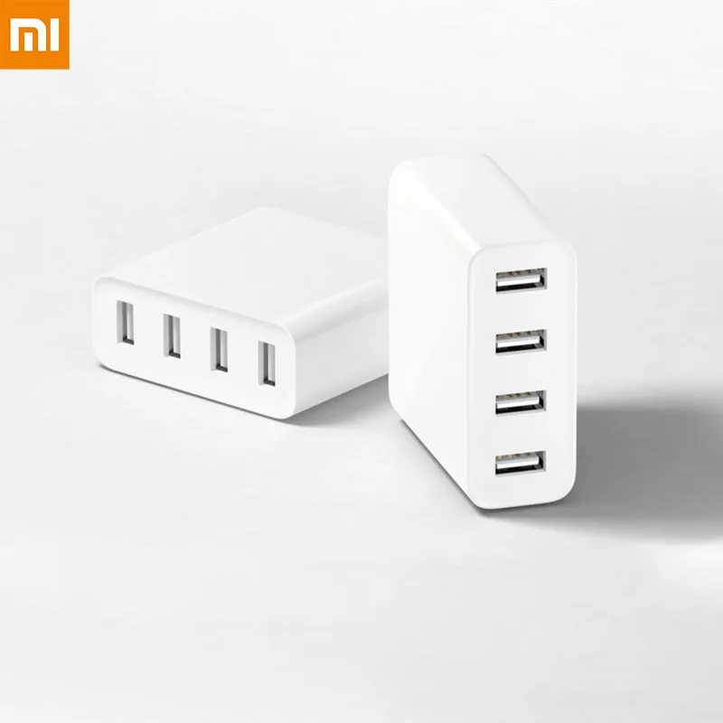 Xiaomi Mi Быстрая зарядка QC 3,0 портативное USB зарядное устройство 2 4 6 портов Макс 60 Вт 35 Вт type-C выходное USB-C для устройств планшет ПК телефон смарт