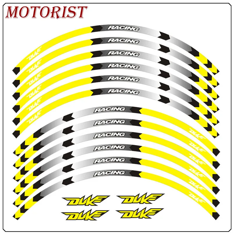 Светоотражающая полоска для мотоцикла 17 дюймов KTM DUKE 200 390 690 990|Наклейки и стикеры|