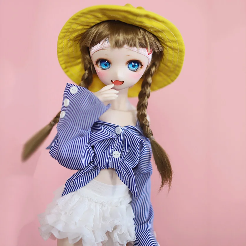 Cateleya Doll accessories Dolls and photo props Kindergarten helmet Cute little yellow hat Hat for dolls Suitable 1/3 1/6 | Игрушки и