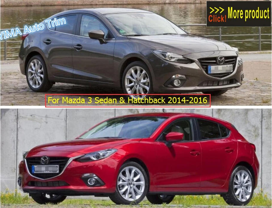 Для Mazda 3 AXELA хэтчбек седан АБС высококачественный Хром Передняя противотуманная осветительная лампа кольцо Крышка отделка 2 шт