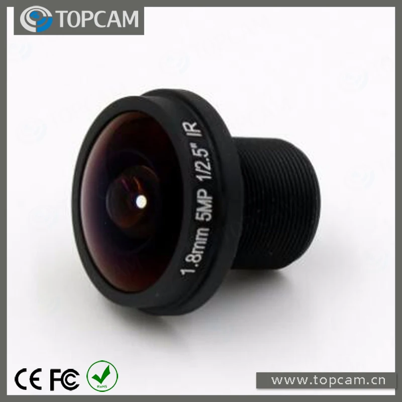 HD объектив рыбий глаз 5MP 1 8 мм M12 * 0 5 крепление 1/2.5 F2.0 180 градусов для домашнего