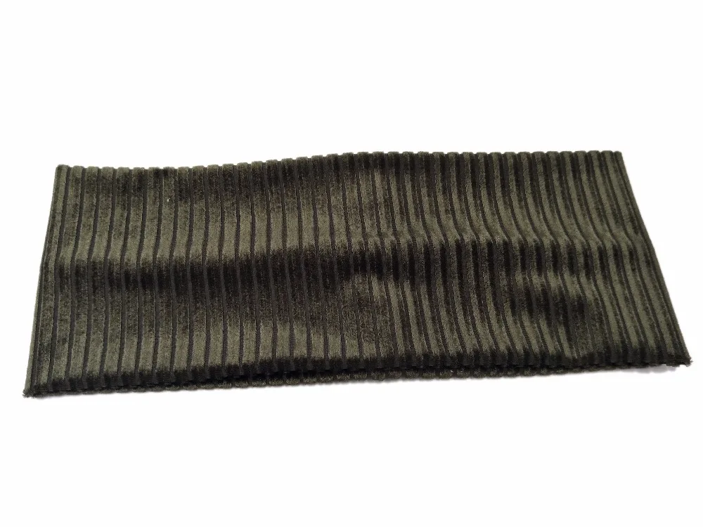 Повязка на голову P171234 в белый горошек коричневая бархатная повязка полоску