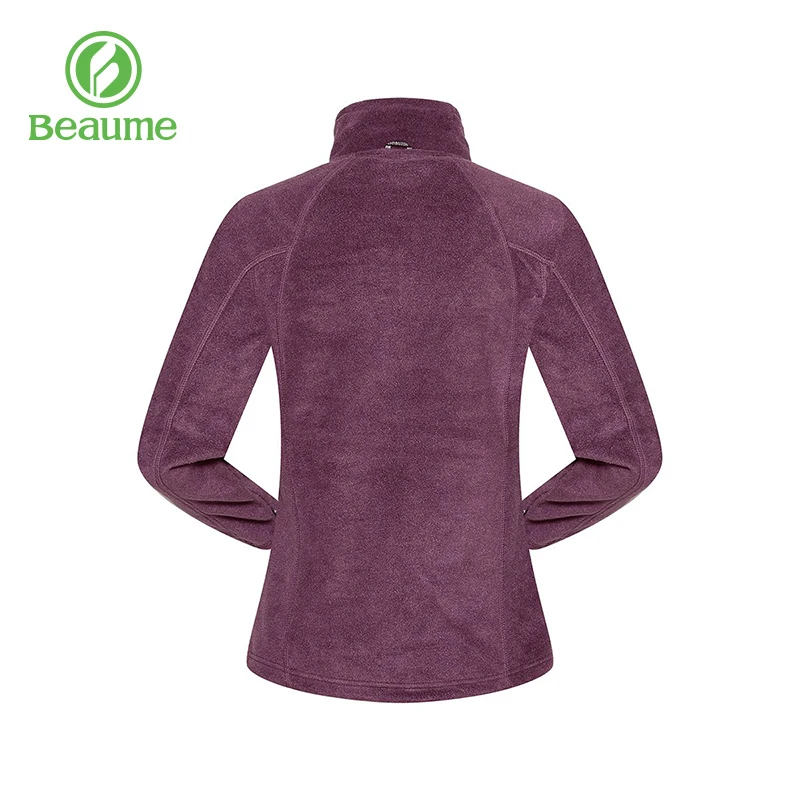 Beaume Спортивная походная альпинистская фиолетовая Мягкая флисовая куртка для