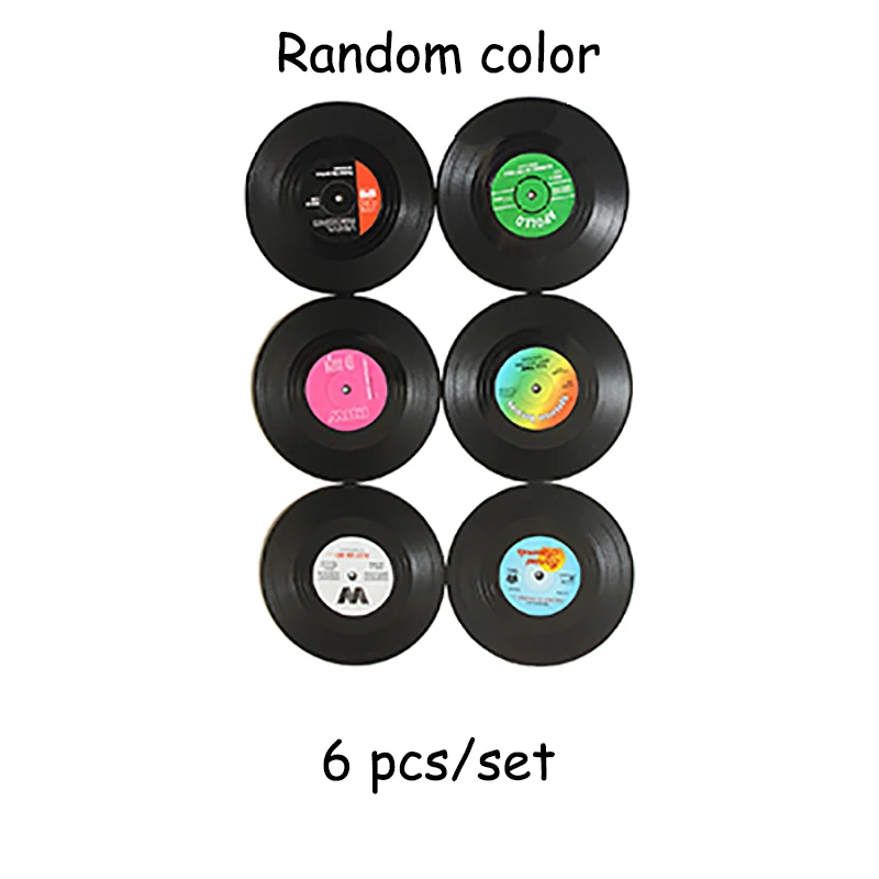 random 6pcs Baispo 2 4 6 шт./партия резиновый виниловый пластмассовый коврик для стола экологическая креативная подставка термостойкий нескользящий коврик для обеденного стола - Цвет: random 6pcs