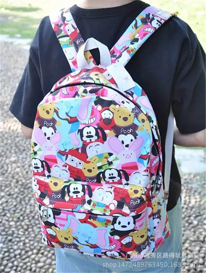 Дисней Микки Маус мультфильм детский рюкзак сумка для школы tote Досуг начальной школы студенческая мода путешествия - Цвет: 6