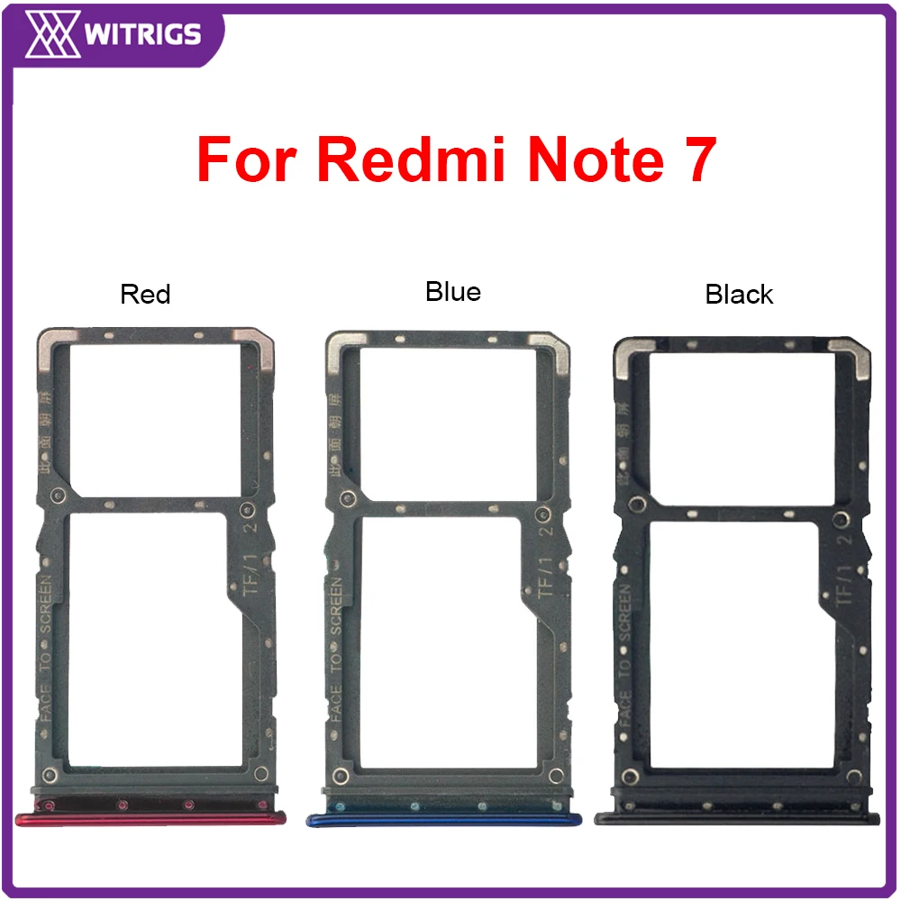 Witrigs сим карты держатель лотка Слот для Xiaomi Redmi Note 7