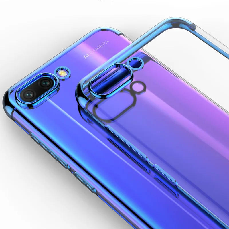 Лазерный металлизированный чехол для телефона Huawei p20 Pro P10 9 плюс Ясно ультра