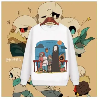 High-Q унисекс аниме Cos Undertale Frisk Toriel Sans Papyrus Повседневная Толстовка с круглым вырезом пуловер - Цвет: 10