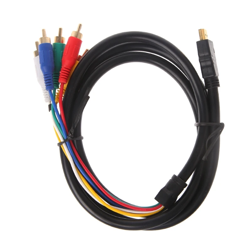 HD tv на 5RCA конвертер Кабель Аудио Видео Компонент AV ТВ проектор HDMI Кабель-адаптер EY