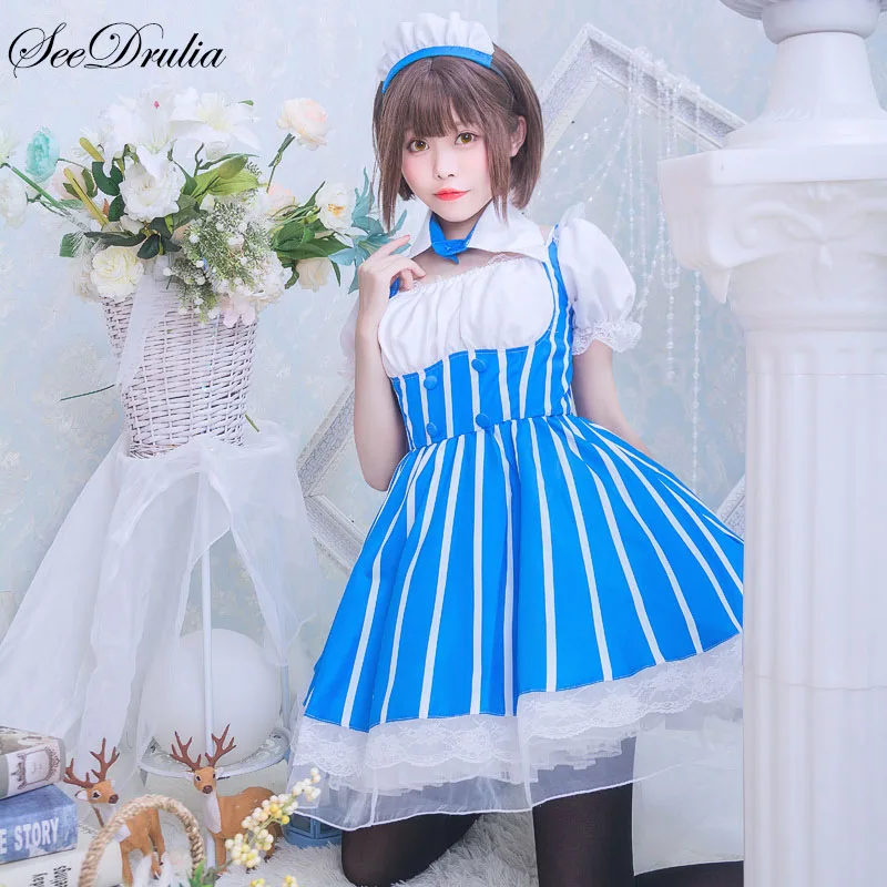 Saenai Heroine No Sodate Kata Cos Megumi Kato наряд горничной платье карнавальный костюм| |