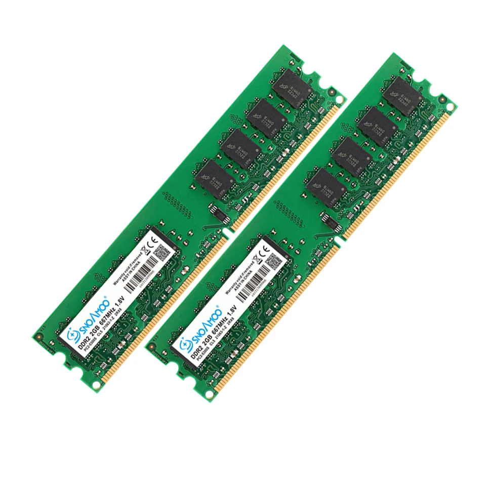 Оперативная память для настольного ПК SNOAMOO DDR2 2G RAM 667MHz 800MHz PC2 6400S 240 Pin 1 8 V DIMM