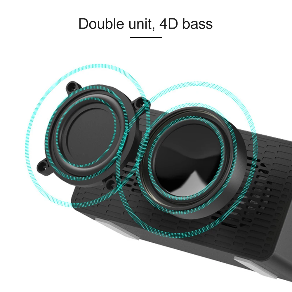 Bluetooth 5.0 портативная беспроводная Bluetooth-колонка сабвуфер музыкальная звуковая