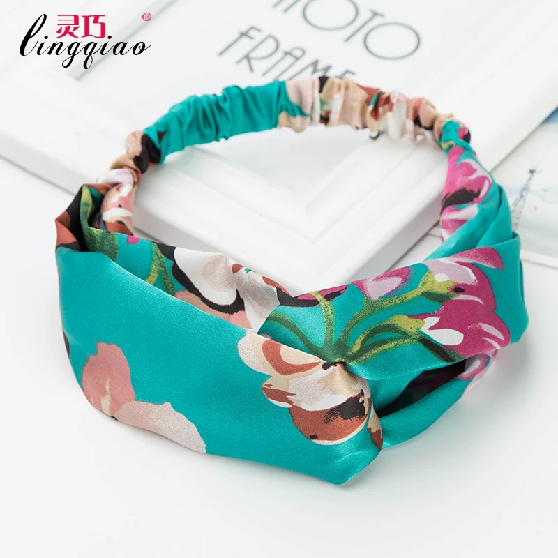 23 Colors Fashion Hair Ornaments Women Elastic Turban Headband Headwear Hoop Cotton Bands Accessories for girls | Украшения и