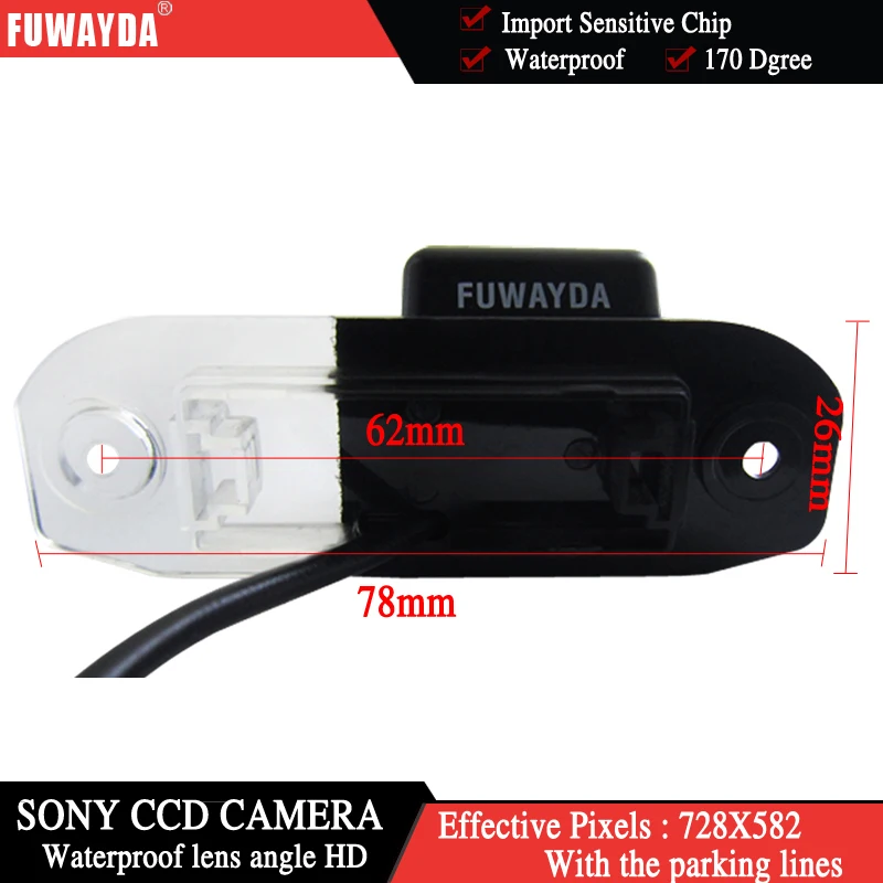 FUWAYDA HD CCD специальная автомобильная камера заднего вида для парковки VOLVO S80 S40L S80L