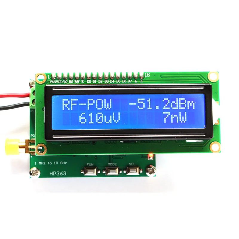 Измеритель мощности RF измеритель 1 МГц ~ 10 ГГц 50 0 дБм модуль измерения