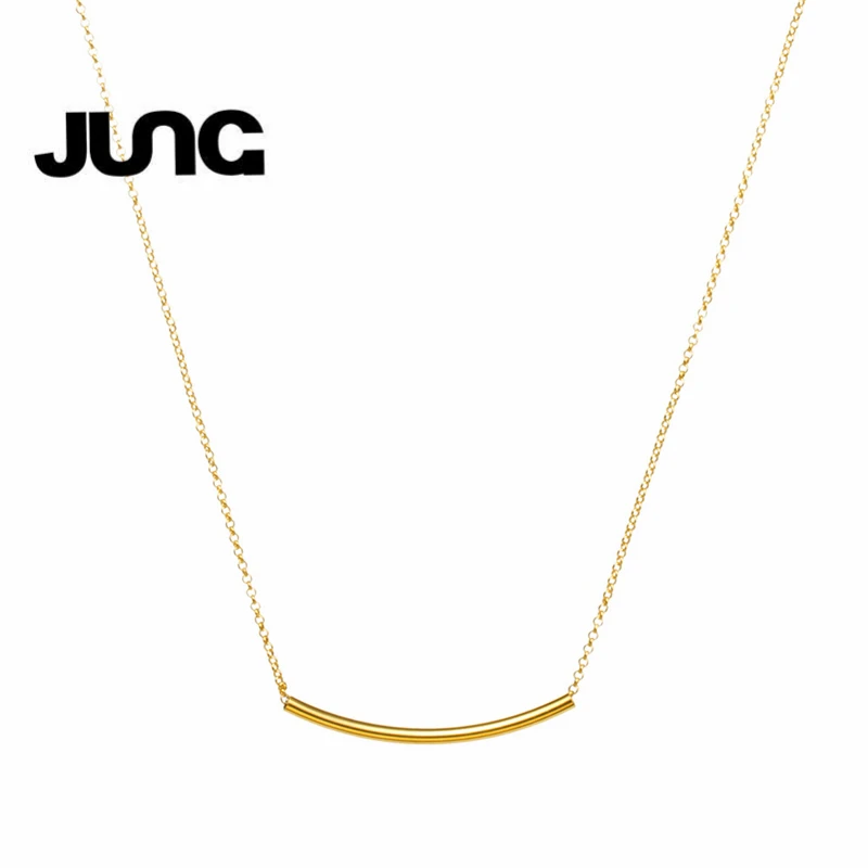JUNG 2018 New Trendy Classic Fashion Hollow Out Arc-Shaped Hot Sale Short Tops Gold Alloy Elegant Chains Necklaces Women N8367 | Украшения