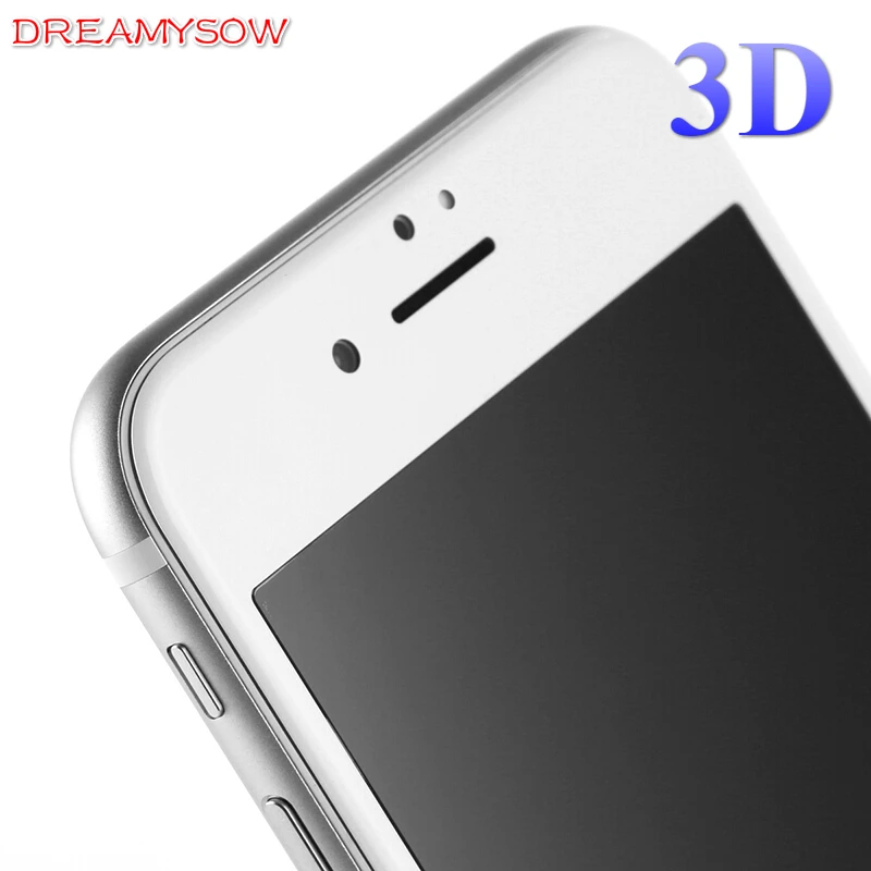 3D изогнутая с кромкой из углеродного волокна 9H закаленное стекло для iPhone 8 7 6 6S Plus