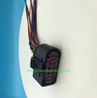 Бесплатная Доставка 24510 шт 14 контактный ксеноновые фары передние светильник разъем с проводом розетка с косичкой 1J0 973 737 с 15 см 18AWG провода