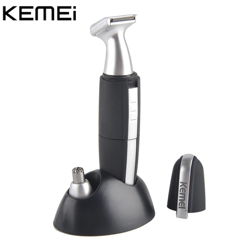 Kemei KM-600 2 в 1 Электрический триммер для бритья носа и ушей моющаяся Бритва бороды