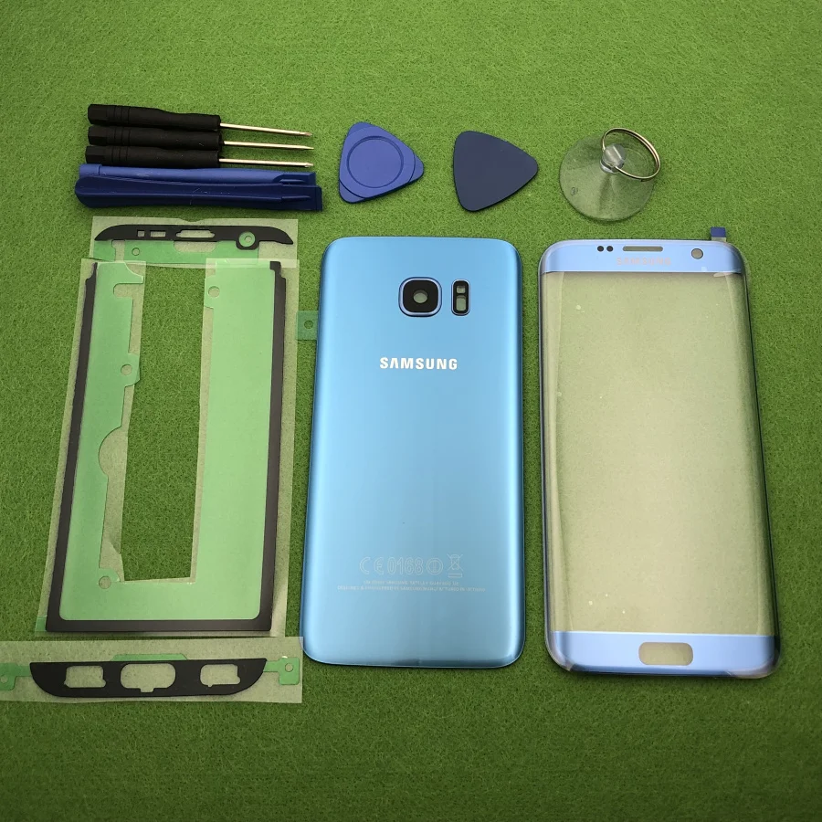 Оригинальный стеклянный экран для Samsung Galaxy S7 Edge G935 задняя крышка аккумулятора +