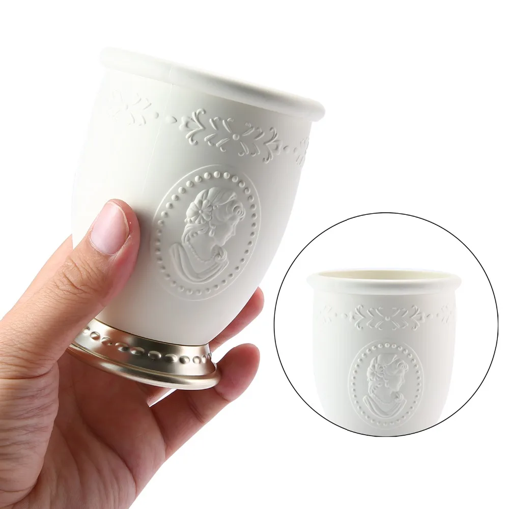 Высококачественный величественный рельеф бочонок для макияжных