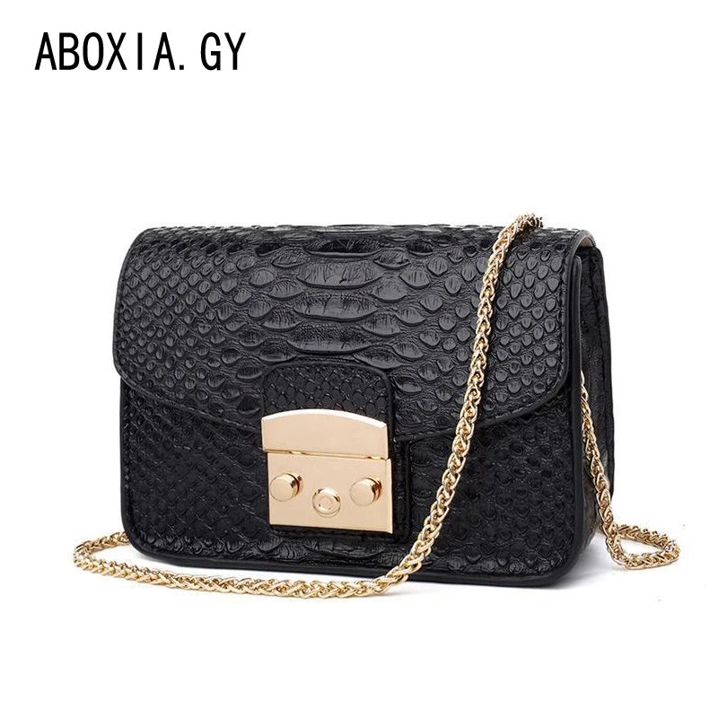 Женская кожаная сумка через плечо со змеиным дизайном женская сумка-мессенджер