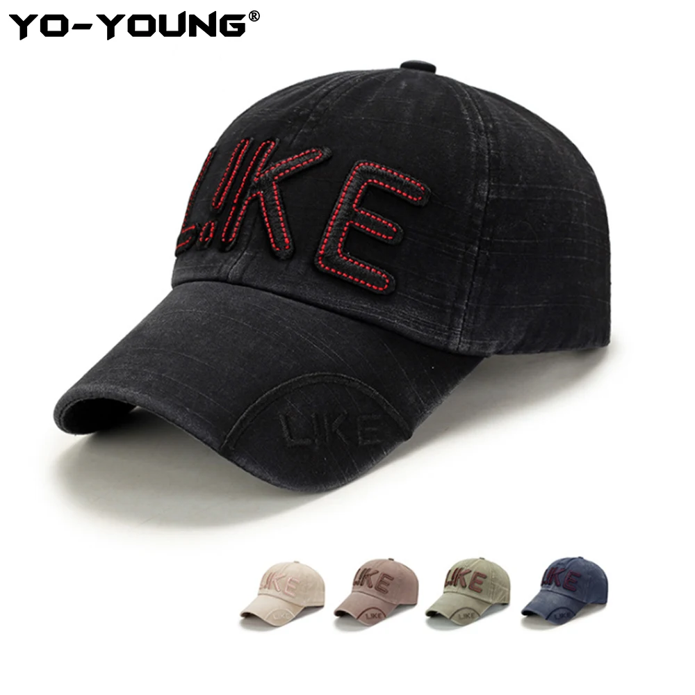 Yo-Young Повседневная простая унисекс шапка-бейсболка с надписью как вышивка Snapback