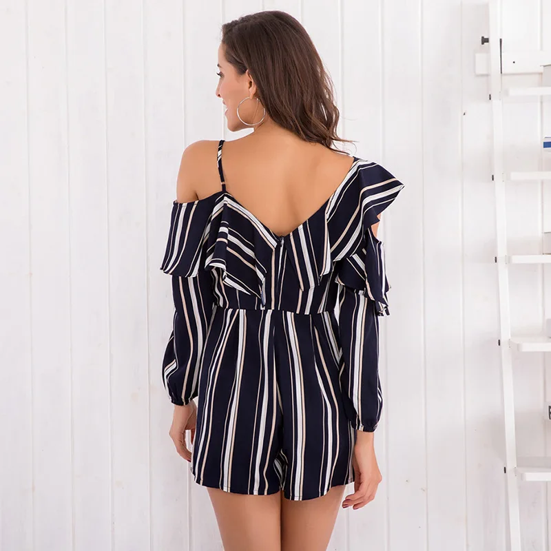 GNIBIEL Для женщин комбинезон boho Носите Оригинальные V воротник сексуальная с
