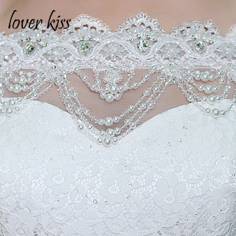 Любовник Поцелуй Vestido De Noiva 2021 блеск с украшением в виде кристаллов круглый вырез
