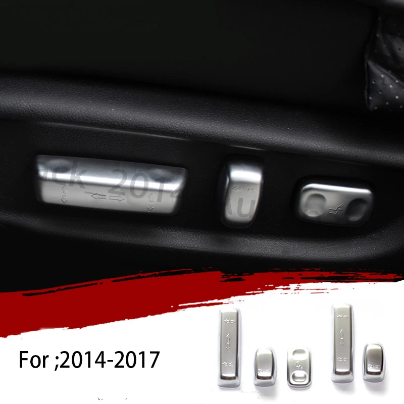 Seat adjustment ABS Серебряный автомобиль модификация внутреннее окно Лифт панель Крышка отделка центральной полосы управления для Honda Accord 9th - Название цвета: Seat adjustment