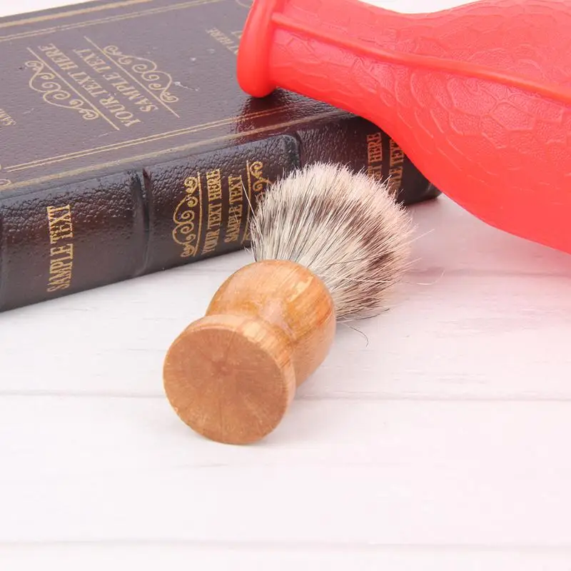 Badger Hair Men's Shaving Brush Salon Facial Beard Cleaning Shave Tool Razor Nylon and hair | Красота и здоровье